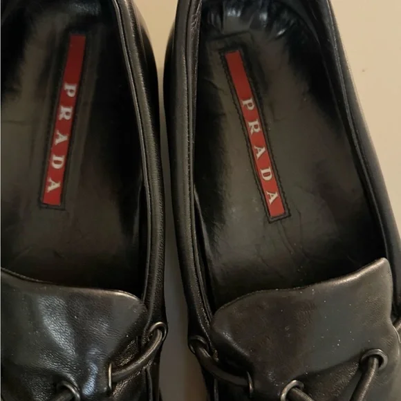 Prada Women’s Black Soft Leather Loafers - Size 40. Barely Worn. - Picture 5 of 9
